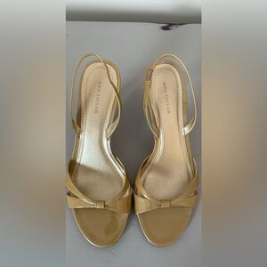 Ann Taylor Mustard Strappy Heels